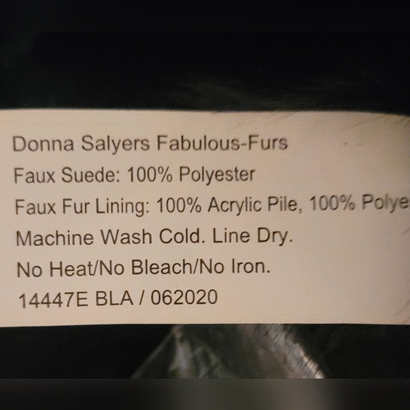 New with tags! FREE SHIPPING!Womens black fox cascade full length faux fur coat - Picture 8 of 9